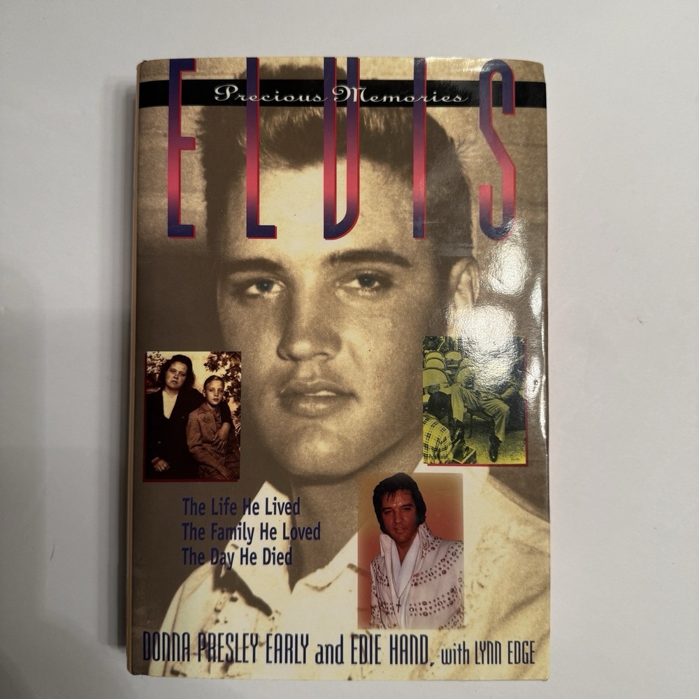 SIGNED Elvis Precious Memories Donna Presley Early Cousin Autographed Book HC DJ